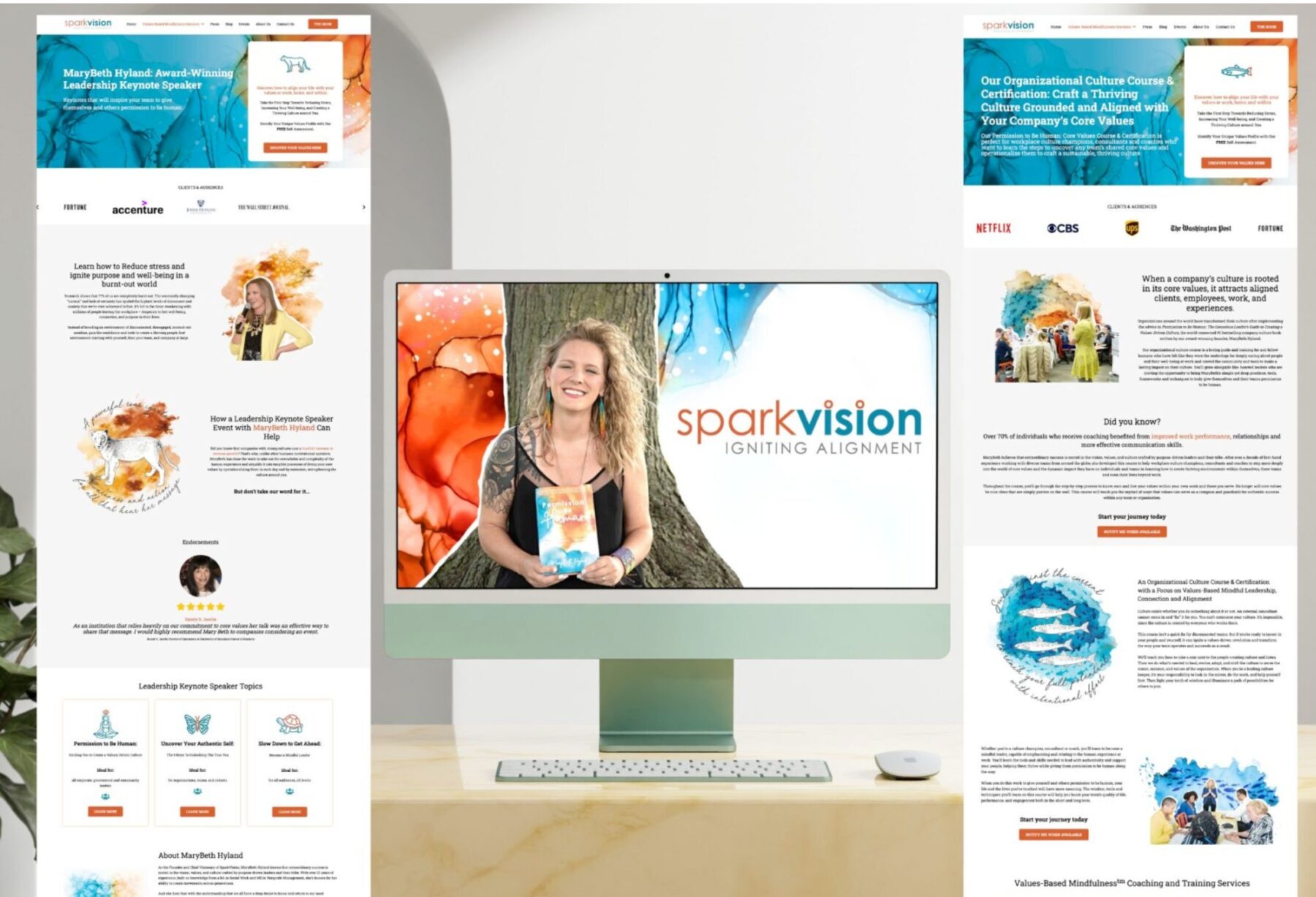 SparkVision Website Mockup